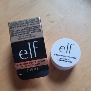 E.L.F. C-Bright Putty Primer with 2% Vitamin C 0.14oz 4g Travel Size NEW in Box